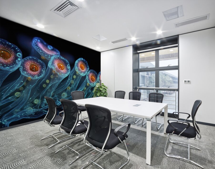 Bioluminescent Bloom 74HNPZ 47 Wall Printing