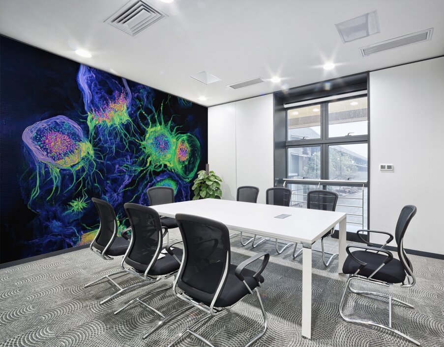 Bioluminescent Bloom 78HNP2 62 Wall Printing