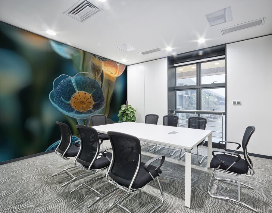 Bioluminescent Flora 2Y9H7N 62 Wall Printing