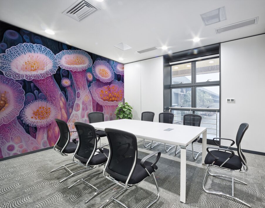 Blooming Coral City 78HNP3 65 Wall Printing