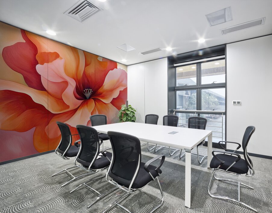 Blooming Coral Heart 2Y9P3H 53 Wall Printing