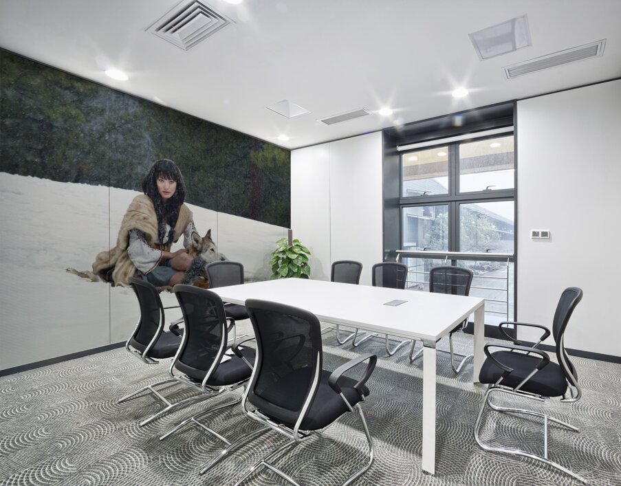 Wolf Woman Wall Printing