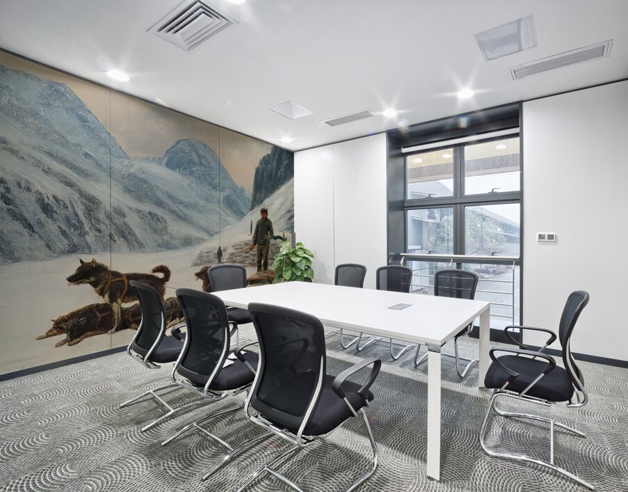 En grønlænder holder hvil ved sin hundeslæde [1893] by Carl Rasmussen [1841–1893] Wall Printing