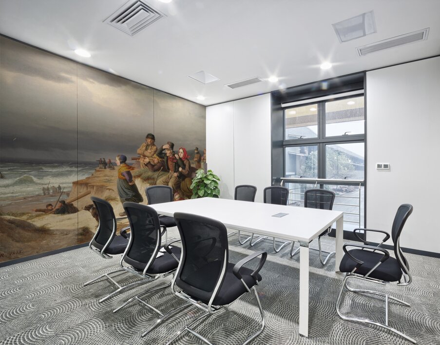 Storm paa Vestkysten af Jylland [1853] by Peter Raadsig [1806–1882] Wall Printing