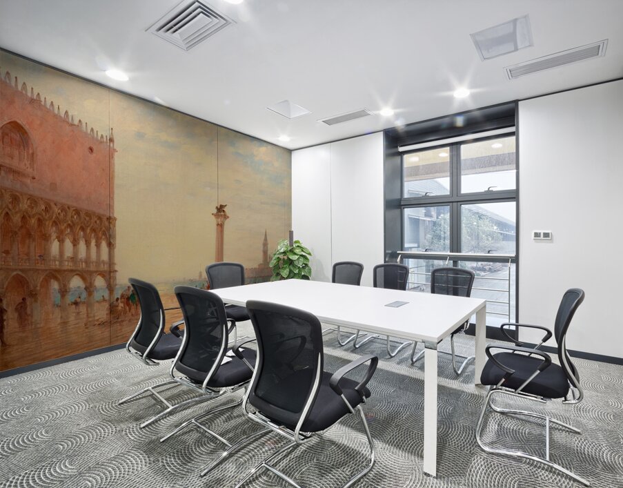 View Of The Piazza San Marco. Venice by Charles Clement Calderon [1870–1906] Wall Printing