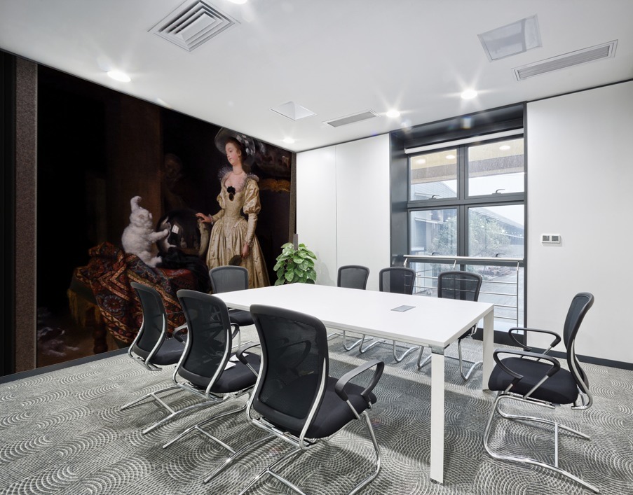 Le Chat Angora by Jean-Honore Fragonard and Marguerite Gerard Wall Printing