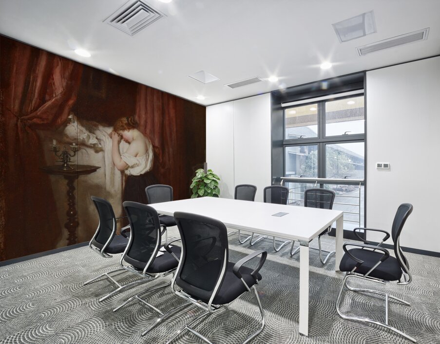 Evening Prayer [1863–1864] by Antoine–Émile Plassan [1817–1903] Wall Printing