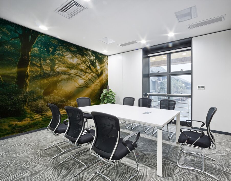 Abstract Nature Canvas Print - Modern Wall Art with Vibrant Colors & Dynamic Shapes Wall Printing