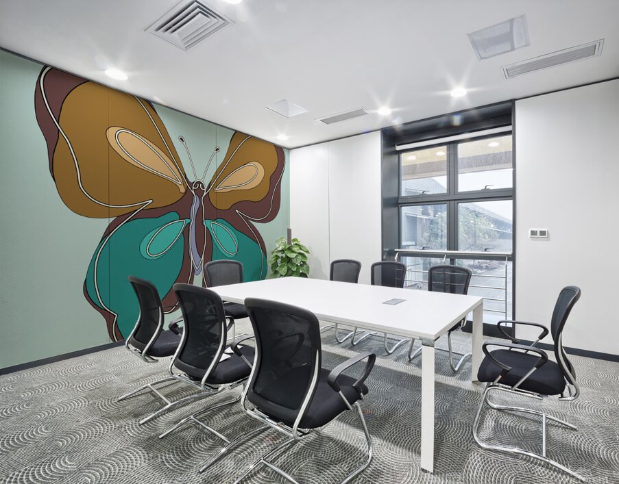 POP ART BUTTERFLY Wall Printing