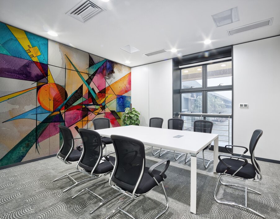 Chromatic Convergence H2NJPZ 57 Wall Printing