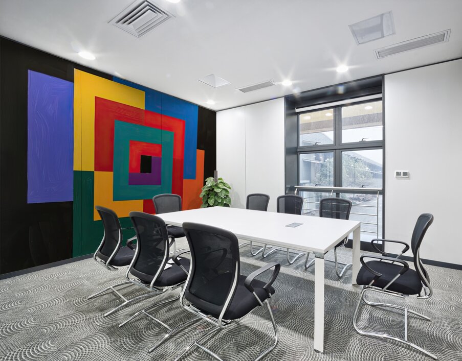 Chromatic Convergence H2N9P2 61 Wall Printing