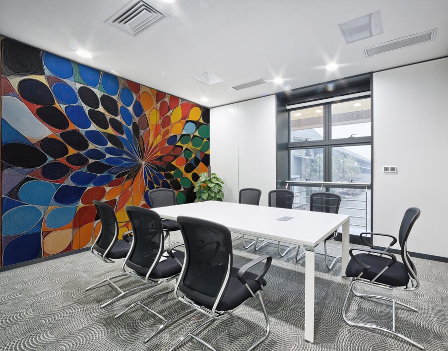 Chromatic Convergence H3N9B2 48 Wall Printing