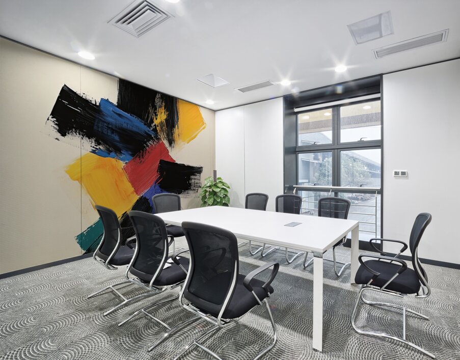 Chromatic Convergence J9H2N3 58 Wall Printing