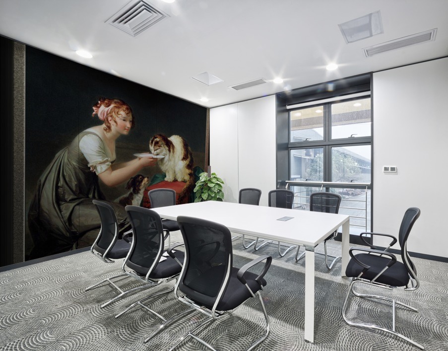 The Cats Lunch by Marguerite Gerard Wall Printing