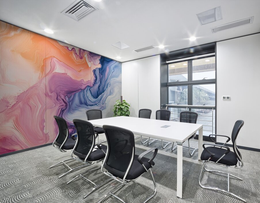 Chromatic Currents 2P9H7N 47 Wall Printing