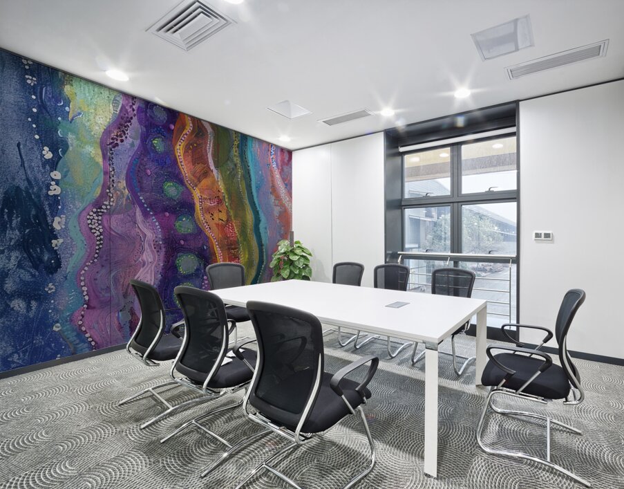 Chromatic Currents 7H3N2Z 55 Wall Printing