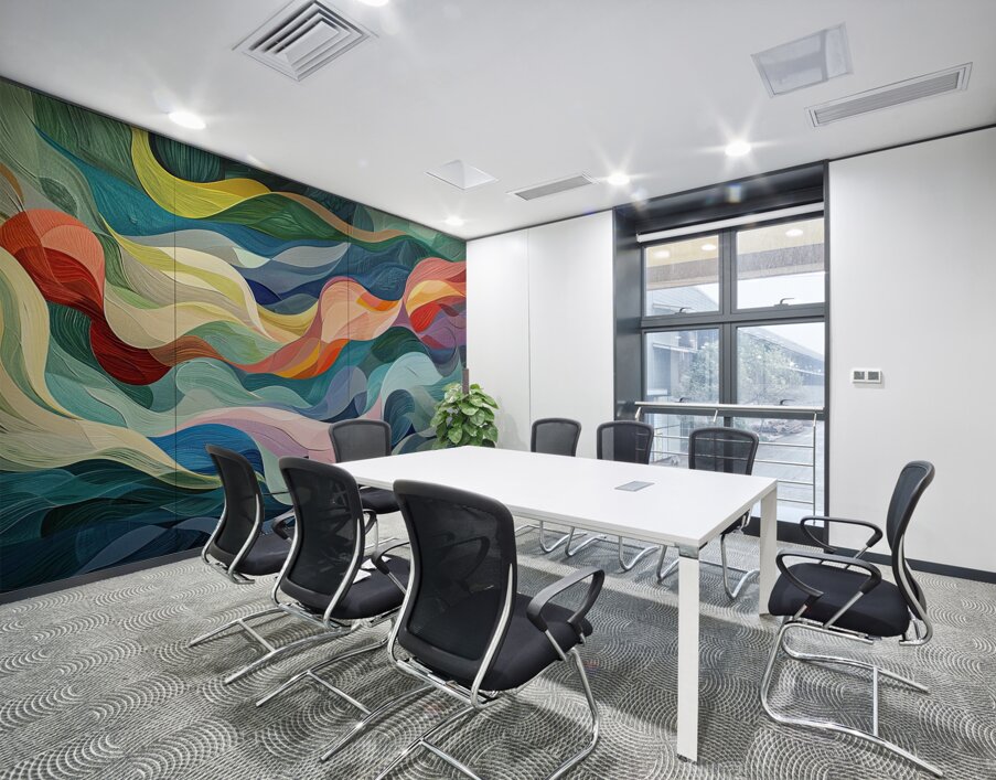 Chromatic Currents H3N9P2 60 Wall Printing