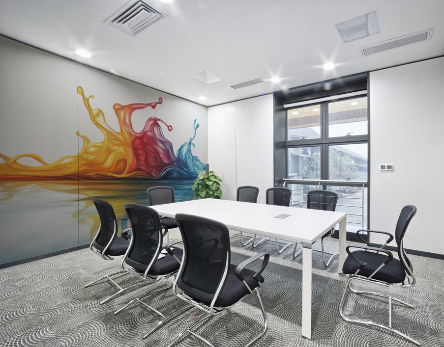 Chromatic Dance of Fluids Y92H7N 45 Wall Printing