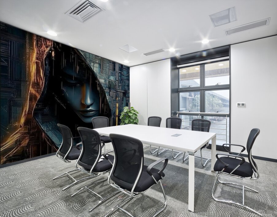 The image appears to be a digital.  Wall Printing