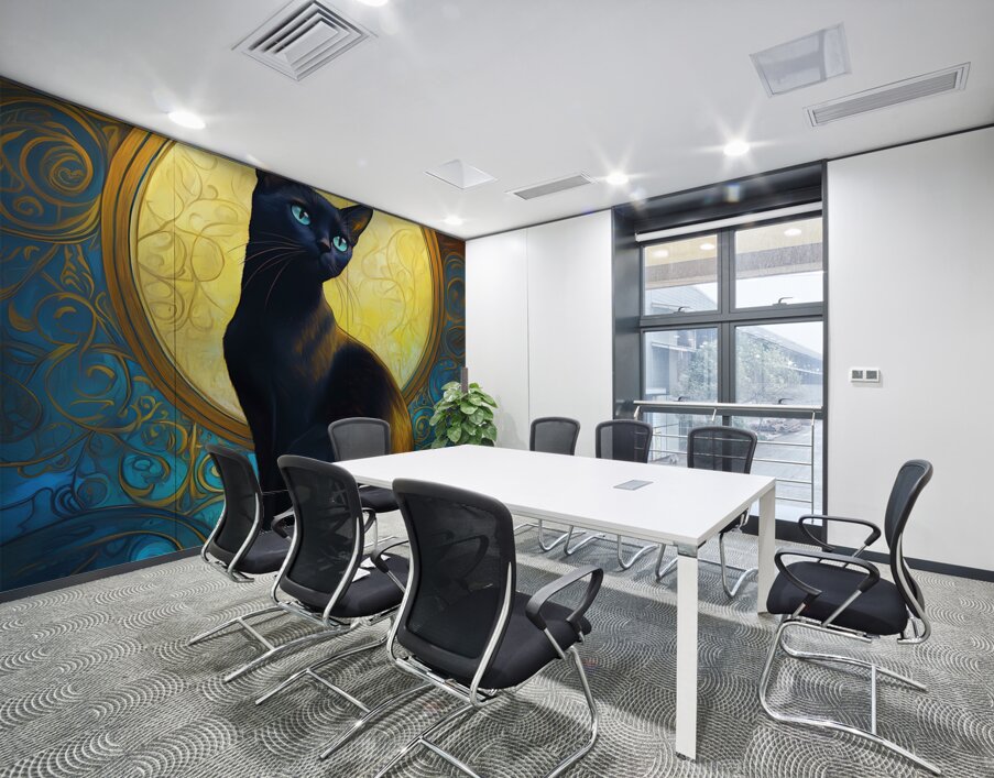 Luna cat Wall Printing