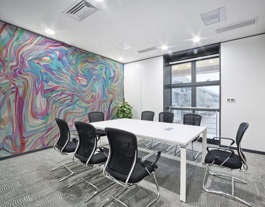 Vibrance Swirl Wall Printing