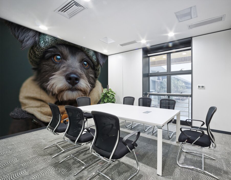 Winter Wanderer Dog - Canine Chic Wall Printing