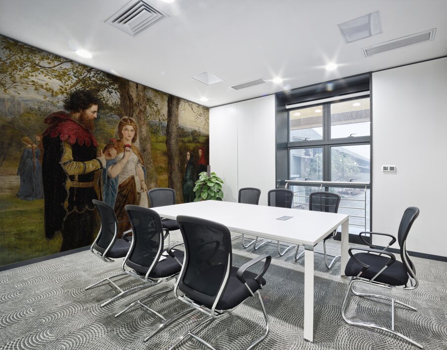 Sir Launcelot And Queen Guinevere by James Archer [1822–1904] Wall Printing