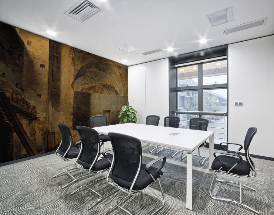 A Monk In A Ruin Which Has Been Made Into A Wine Cellar [1823] by Alexander Lauréus [1783–1823] Wall Printing