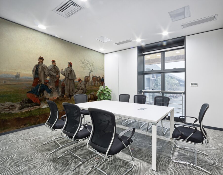 A Cavalry Halt [1878] by Etienne–Prosper Berne–Bellecour [1838–1910] Wall Printing