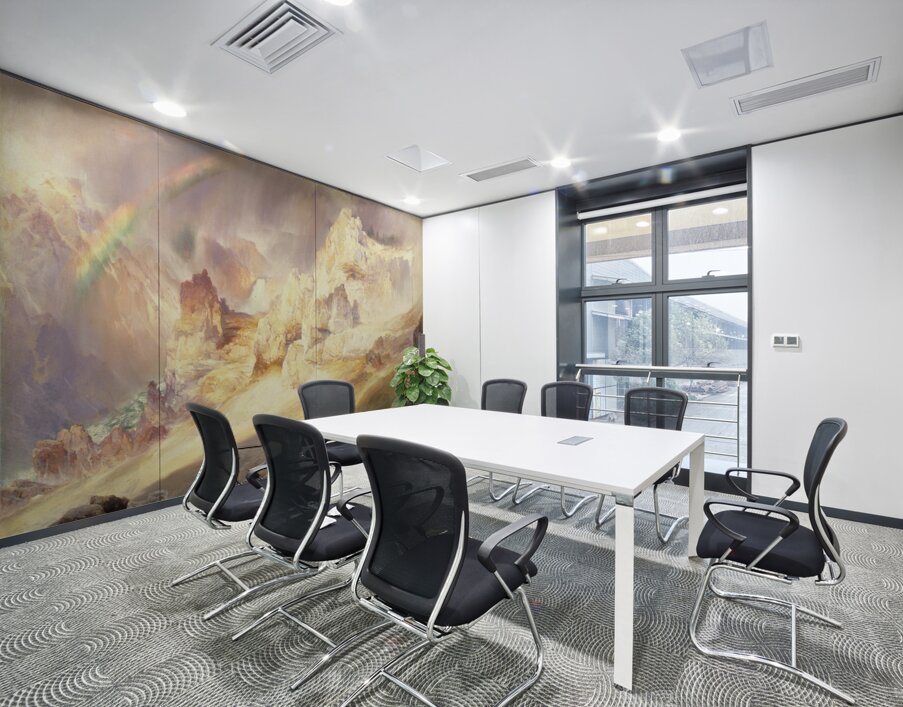 Rainbow Over The Grand Canyon Of The Yellowstone [1900] by Thomas Moran [1837–1926] Wall Printing