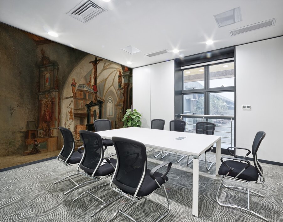 Justuskirche in Flums by Carl Georg Anton Graeb [1816–1884] Wall Printing