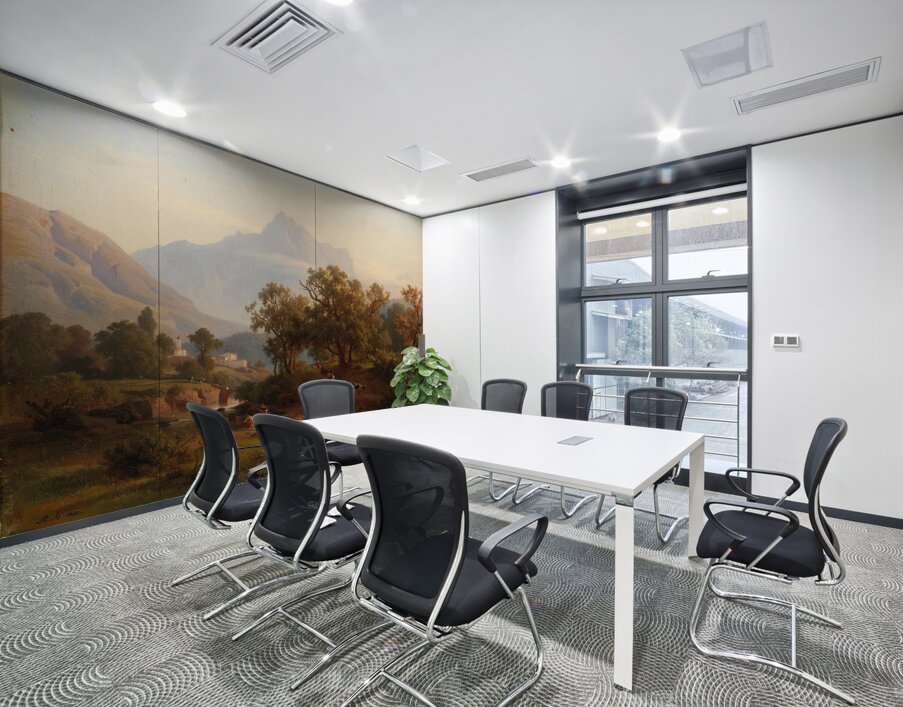 Region In South Tyrol–landscape In The Morning Light by August Behrendsen [1819–1886] Wall Printing