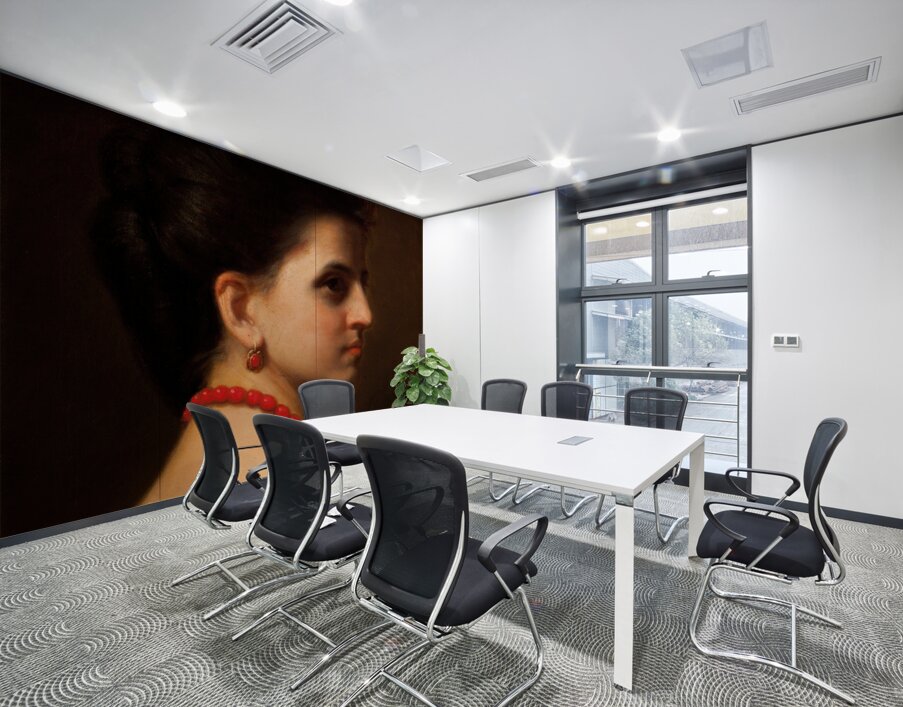 Portrait of Wanda Monné [1867] by Franciszek Streitt [1839–1890] Wall Printing