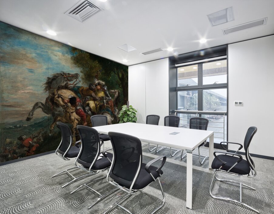 Weislingen Captured by Götz’s Men [1853] by Eugène Delacroix [1798–1863] Wall Printing