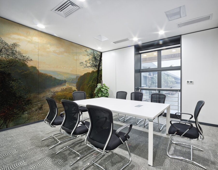 The Wharfe valley. With Barden Tower beyond [1870s] by John Atkinson Grimshaw [1836–1893] Wall Printing