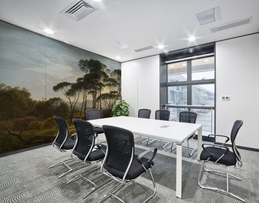 Italian Landscape with Umbrella Pines [1807] by Hendrik Voogd [1768–1839] Wall Printing