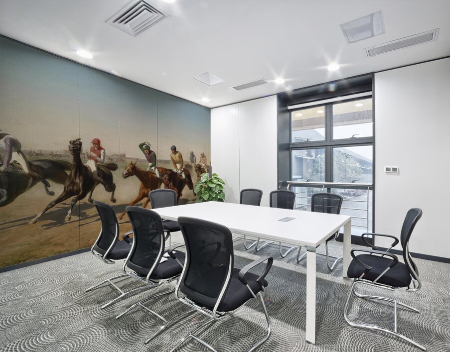 Renntag in der Freudenau by Carl Rudolf Huber [1839–1896] Wall Printing