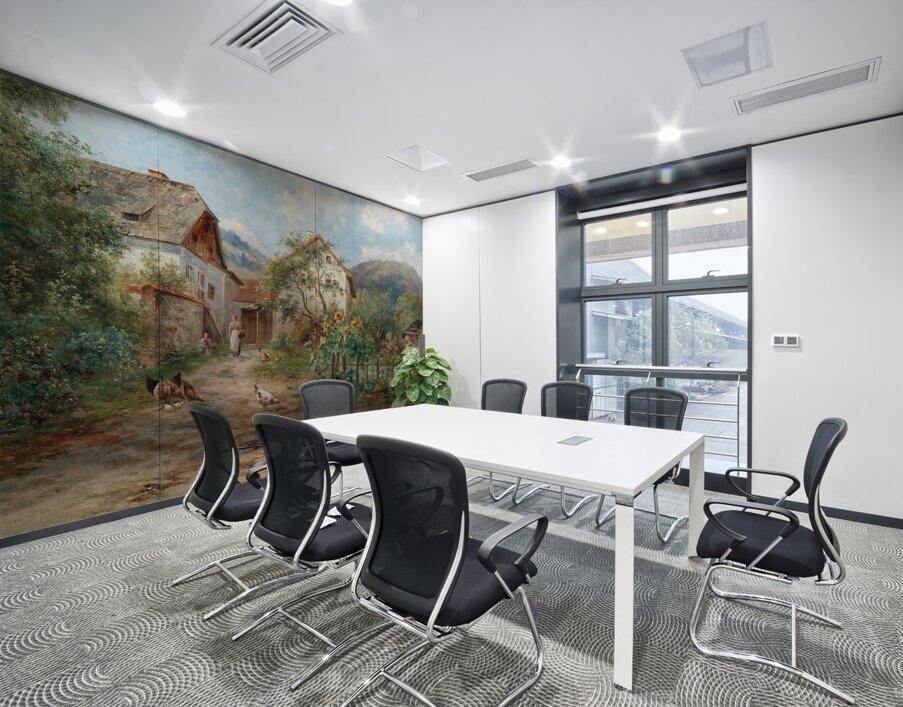 A Rustic Garden in Blossom in the Countryside. By Emil Barbarini [1855–1933] Wall Printing