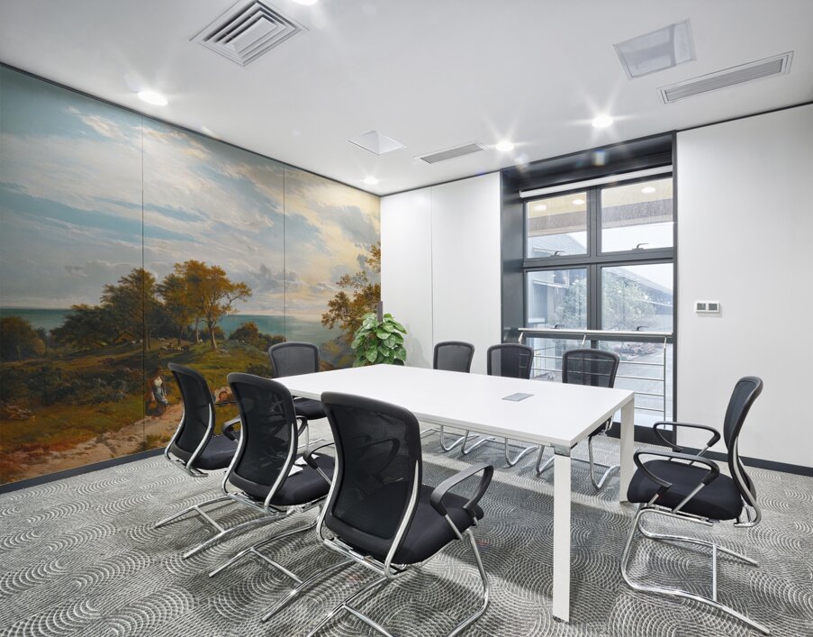 A Peep At The Sea. Fairlight Glen [1859] by Sidney Richard Percy [1821–1886] Wall Printing