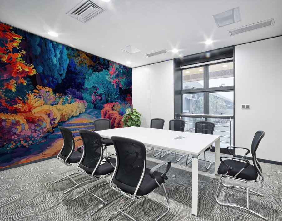 Chromatic Garden Path H92N5Z 60 Wall Printing