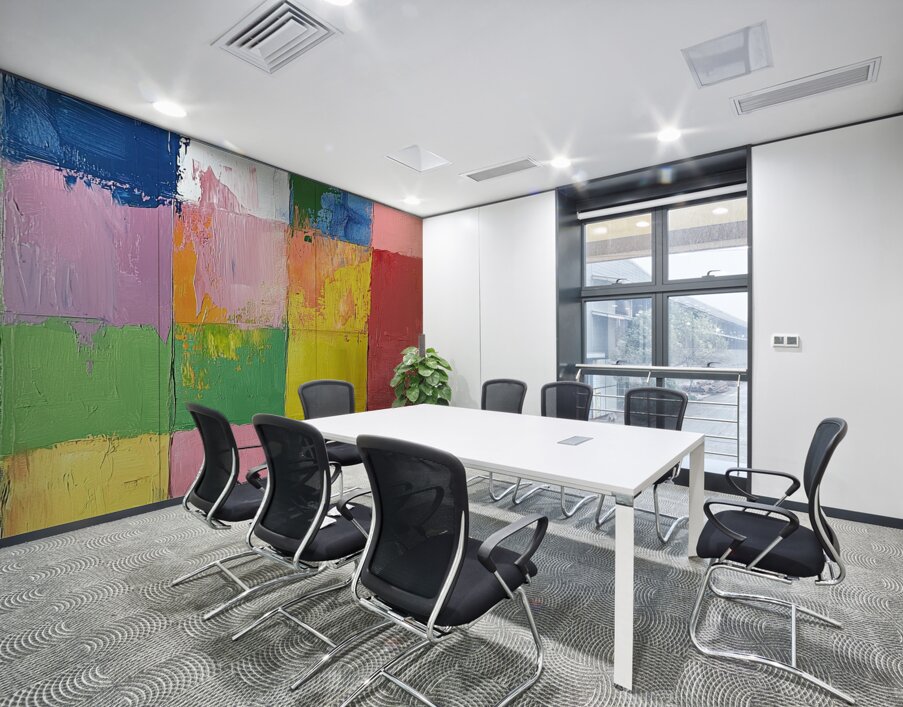 Chromatic Harmony Grid 92HJ5D 58 Wall Printing