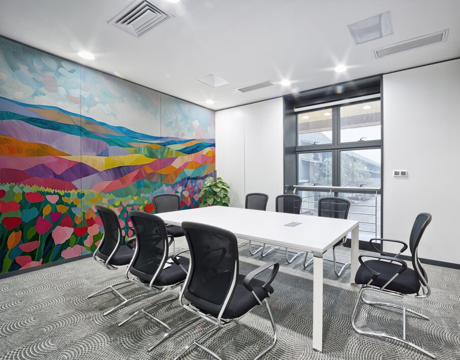 Chromatic Hills Bloom 78HNP2 55 Wall Printing