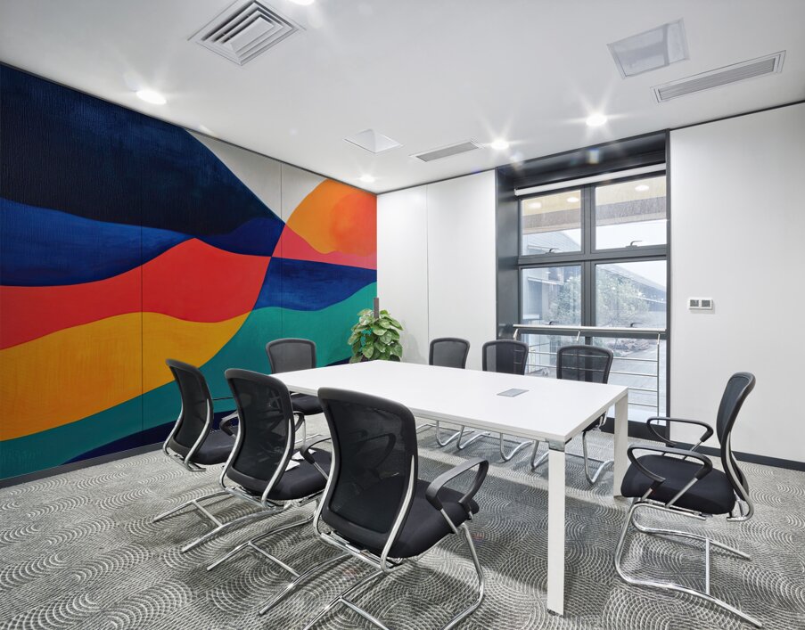 Chromatic Horizons H3C9N2 57 Wall Printing