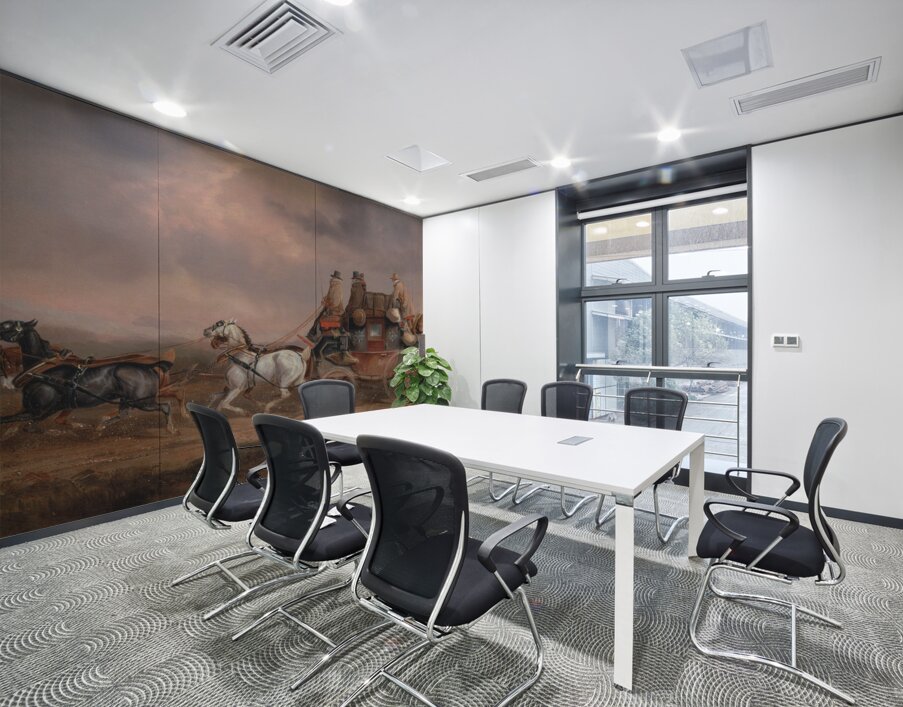 Mail Coaches on the Road– the Louth–London Royal Mail progressing at Speed by Charles Cooper Henderson [1803–1877] Wall Printing