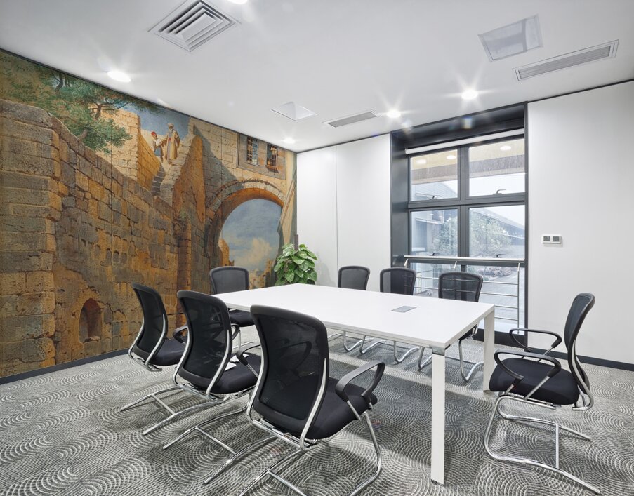 Street Scene In Jerusalem [1863] by Carl Friedrich Heinrich Werner [1808–1894] Wall Printing