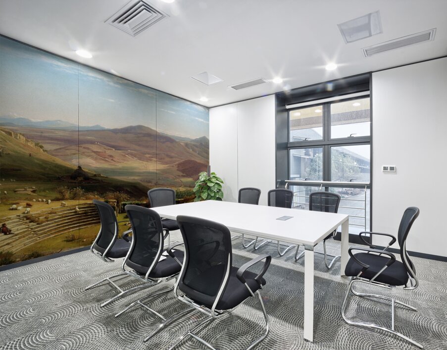 The Amphitheatre of Tusculum and Albano Mountains. Rome [1860] by Worthington Whittredge [1820–1910] Wall Printing