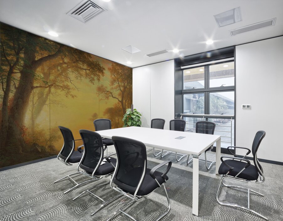 Light In The Forest by Albert Bierstadt [1830–1902] Wall Printing