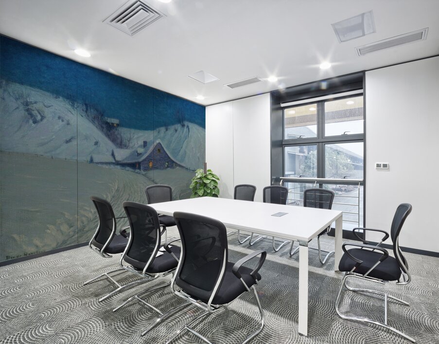 Winter’s Cabin at the Curve by Birge Harrison [1854–1929] Wall Printing