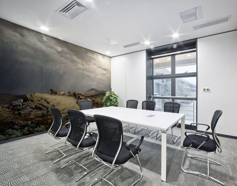 Horses in the Mountains [1889] by Peter Nicolai Arbo [1831–1892] Wall Printing