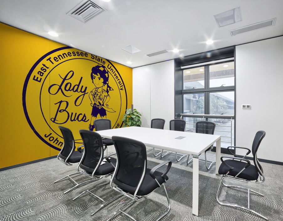 1980s ETSU Lady Bucs Art Wall Printing